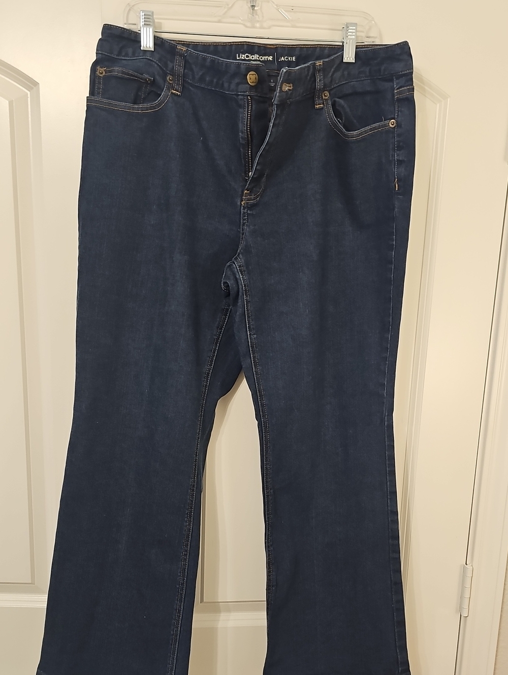 Liz Claiborne Jackie Dark Blue Flare Leg Jeans